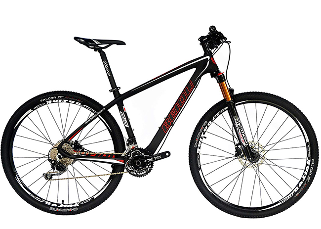 BEIOU Carbon Fiber Hardtail Mountain Bike with Shimano DEORE M610 30-Speed